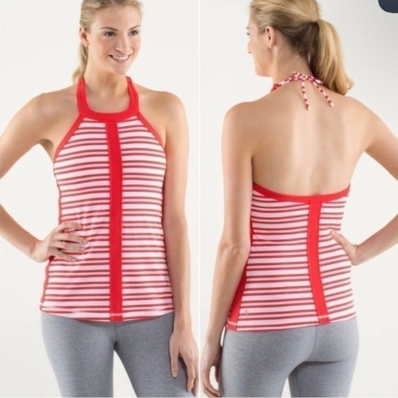 LULULEMON Hip To Be Zen Halter Top Size 4 EUC - Picture 1 of 4